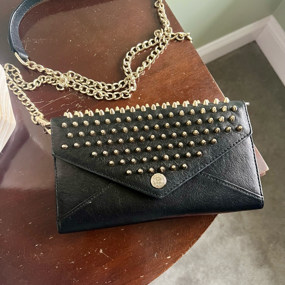 Black Studded Rebecca minkoff Chain Shoulder Bag